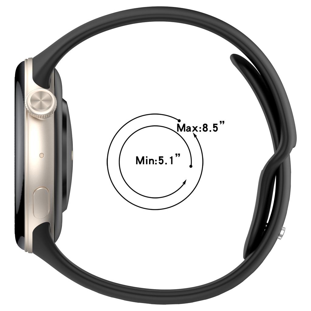 For Vivo Watch 3 Silicone Watch Band Adjustable Wrist Strap Replacement