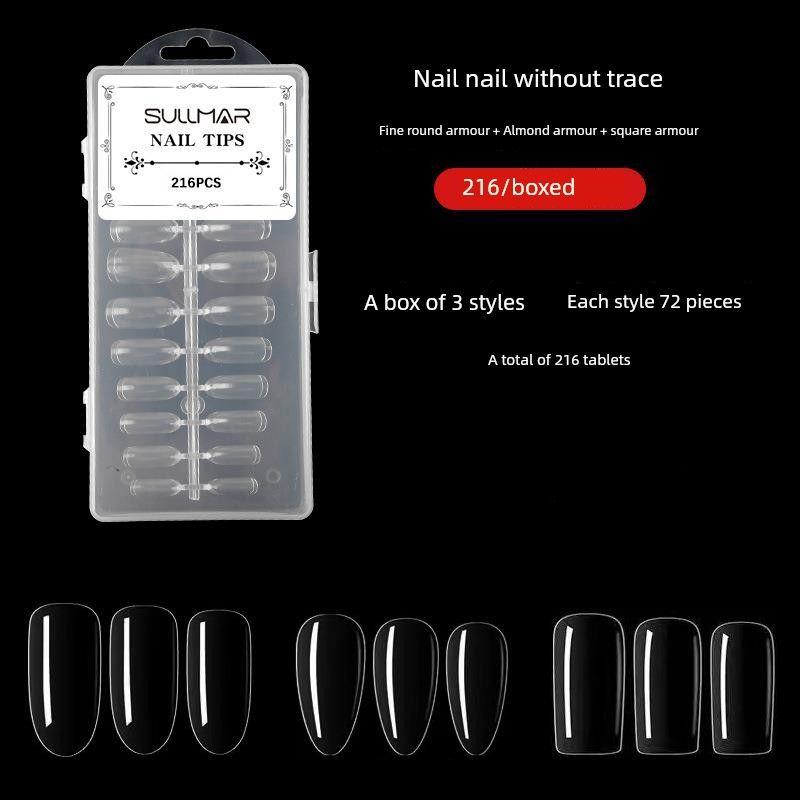 

Специальный короткий ультратонкий бесследный тренировочный типс для наращивания ногтей 216 pieces (Oval + Almond + square nail)