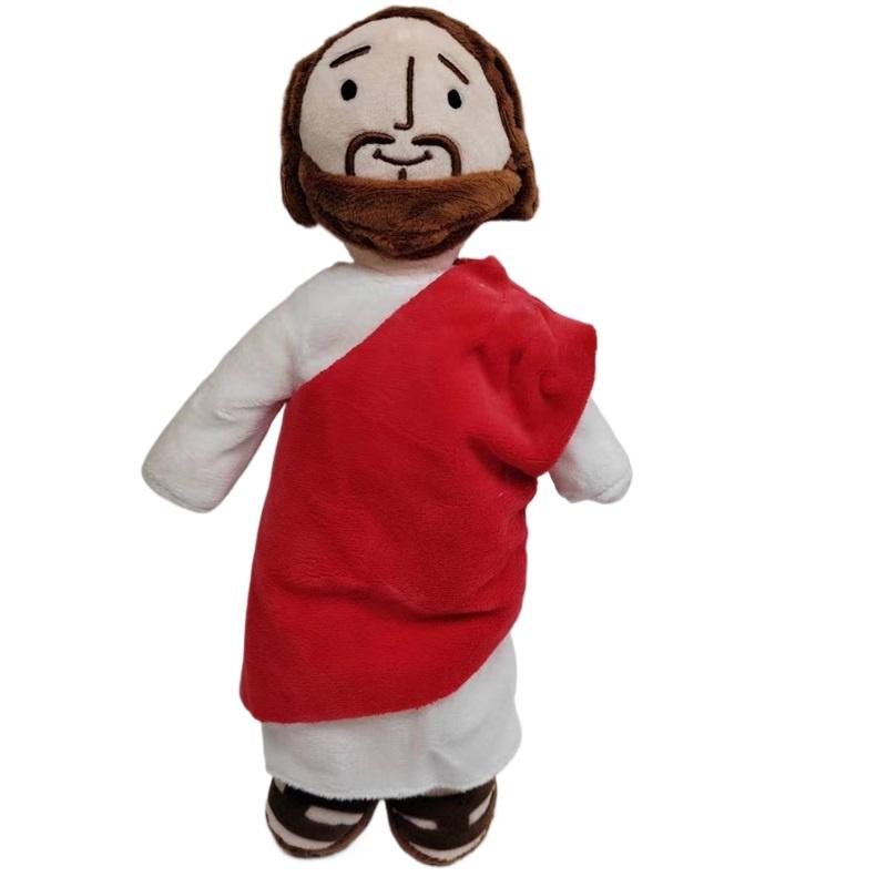 Jezus Knuffel Maagd Maria Zachte Pop Reizigers Kruk Stijl Ezel Gevuld Christus Religieuze Redder Met Glimlach Gelovige Kinderen Cadeau