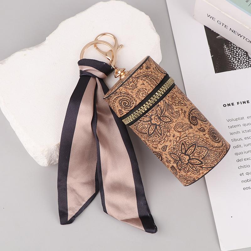 

Ретро-деревянное ведро-кошелек для монет, модная сумка для помады, мини-сумка для хранения наушников, брелок-подвеска для женщин и девочек, подарок A6