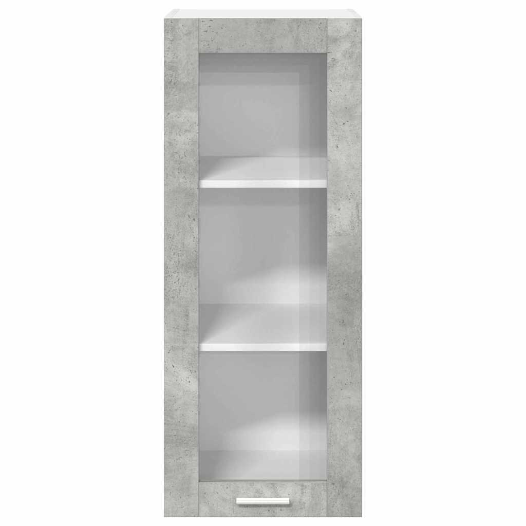 Hanging Cabinet with Door Concrete Grey 40 X 31 X 100 Cm Engineered Wood