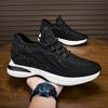 Fashion Fashion Mens Casual Platform Sneakes Lace-Up Trainers Breathable Vulcanized Shoes Light Leisure Walk Mesh Shoes Treking Footwear