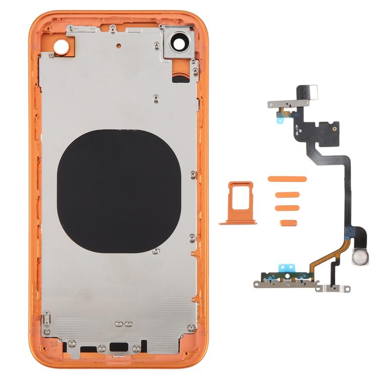Back Housing Cover with Appearance Imitation of iP17 Pro for iPhone XR(Orange)