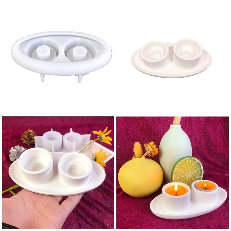 Crystal Silicone Mold for DIY Candle Holder Personalized Candle Holder Silicone Mold Ship Shaped Candlestick Resin Mould