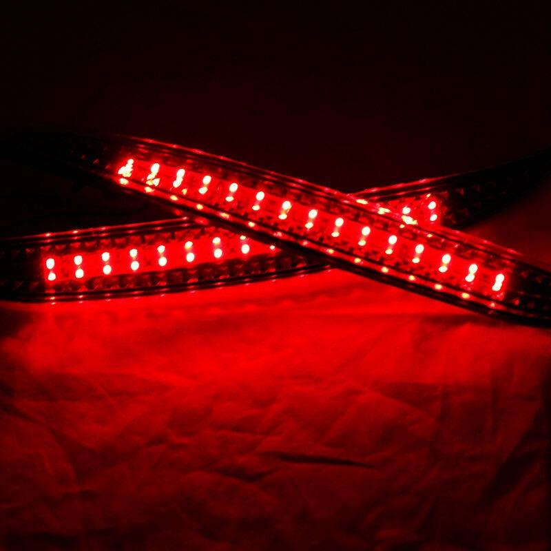 2PCS Car Red Len Led Rear Bumper Reflector LED Brake Light Tail Fog Lamp for Kia K3 Cerato Forte 2012-2016