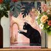 1pc Black Cat In Bathtub Wall Art - Whimsical Retro Iron Metal Sign, 20.32x30.48 Cm Humorous Cat-Themed Decor for Bathroom, Livi