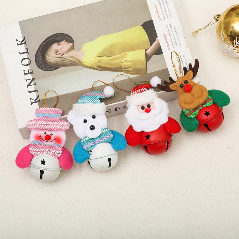 Christmas Tree Pendant Doll Bell Santa Claus Christmas Decoration Hug Gift Handmade Snowman Christmas