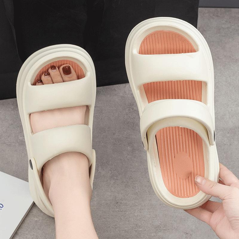 Chunky Platform Sandals for Women Summer Thick Bottom Non Slip Beach Slippers Woman Fashion Mix Color Eva Wedge Sandalias Muejr