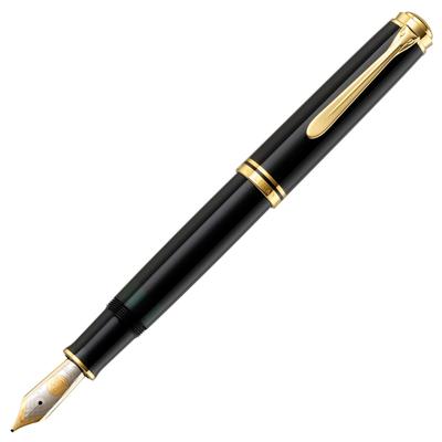 Caneta-tinteiro Pelikan F Ponta Fina Preta Souveraine M800 Regular Produto Importado