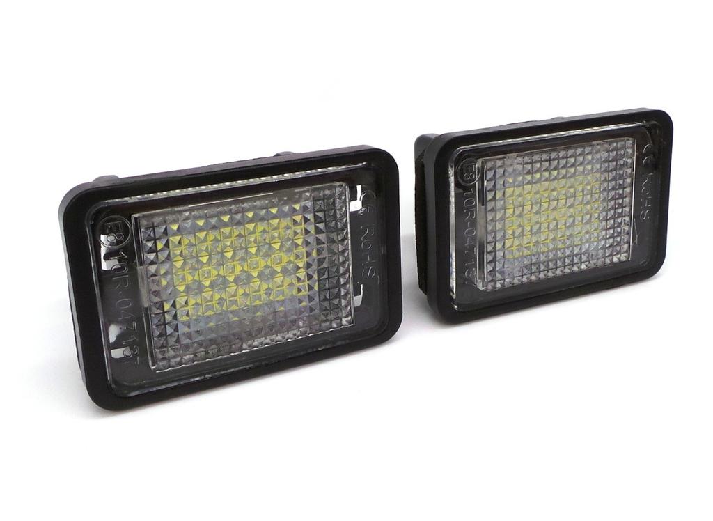 LED License Plate Light 2pcs Compatible with Mercedes GLK, 12V, Off-Road