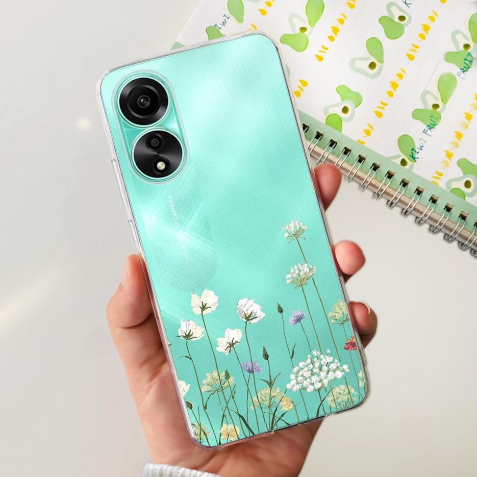 For Oppo A78 4G Case CPH2565 Stylish Painted Cover Soft Silicone Phone Case For Oppo A78 A 78 OppoA78 5G Back Cover Fundas Coque