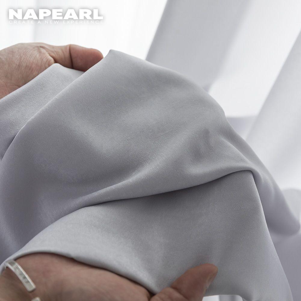 1PC Napearl Tulle Sheer Jednolity Kolor Zasłony Miękka Nowoczesna Zasłona Tiulowa Do Salonu Wystrój Domu