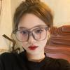 New Large Frame Anti-Blue Light Prescription Glasses - Korean Style for Men & Women, European & American Fashion, Internet Celebrity Trend