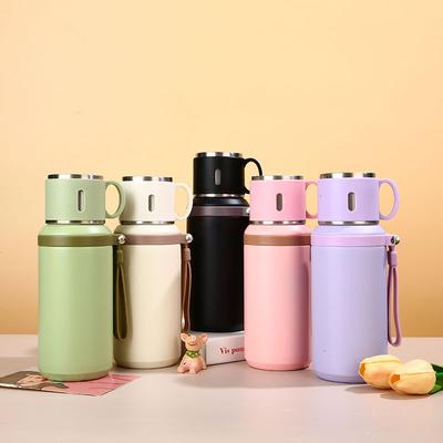High Value 316 Stainless Steel Thermos Cup Tea Separation Thermos Cup Outdoor Portable Large-capacity Bowl Cover Cup