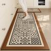 Non-slip Oil-proof Kitchen Floor Mat American Retro Waterproof Wipeable Carpet Long Decoration Rug Free Cleaning