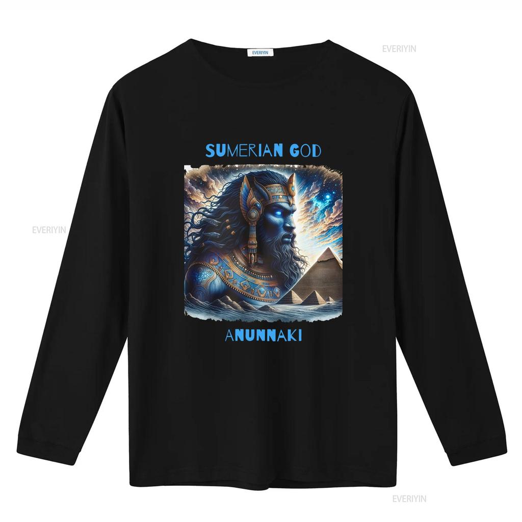 Anunnaki Sumerian God T Shirt Mythological Ancient Alien Design Unique for vintage Washed Comfortable Stretched