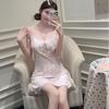 Ice Silk Summer Nightgown For Women Breathable Sleeveless Sleepwear Home Comfort