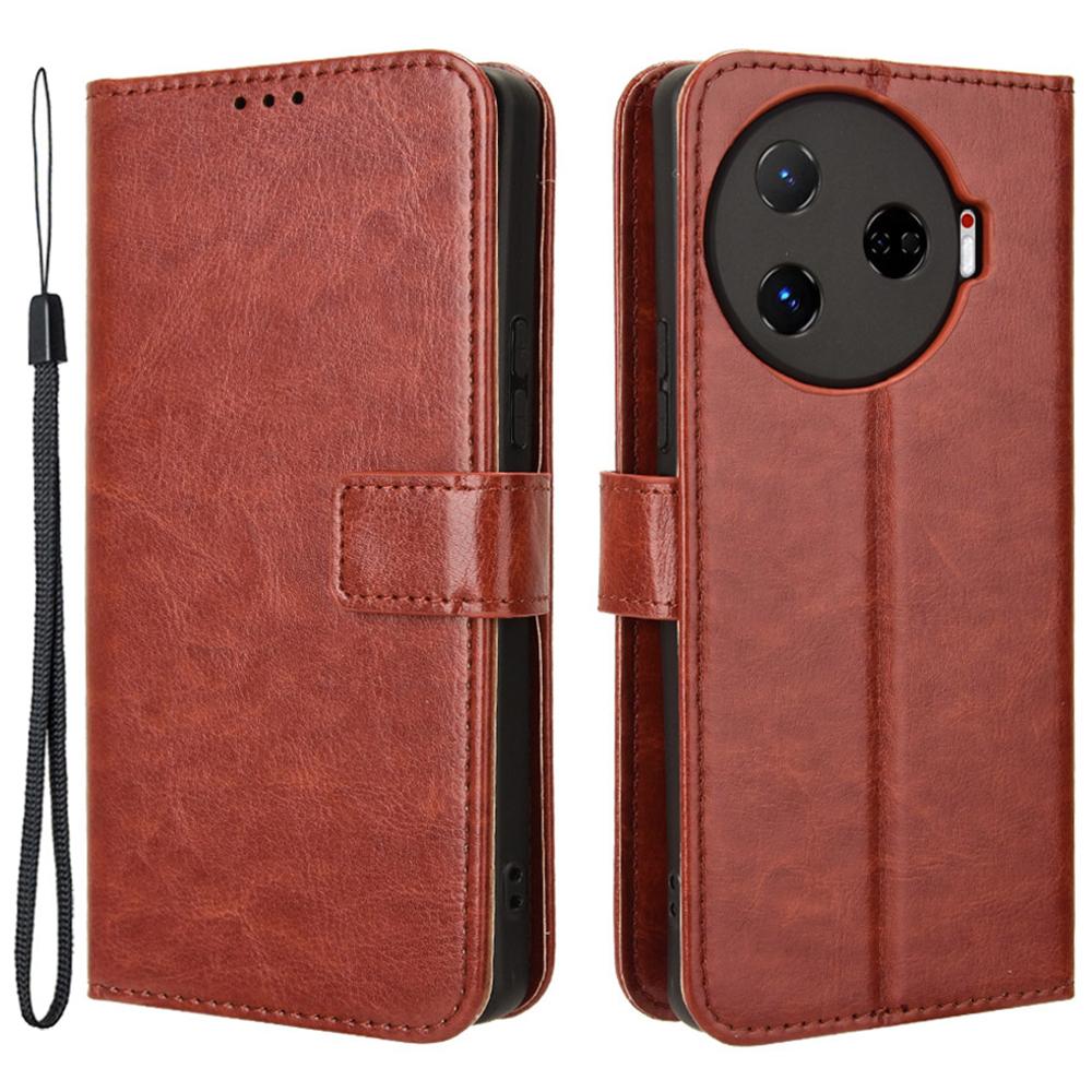 

Для TECNO Camon 30 Pro 5G CL8 Чехол Кожаный чехол для телефона Оптовый поставщик Brown