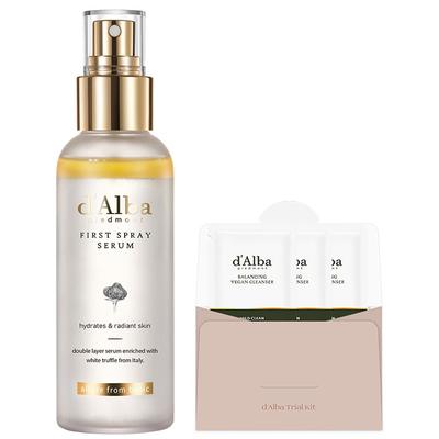 Dalba White Truffle First Spray Serum 100ml + Mildly Acidic Jelcle 9ml, 1 Set