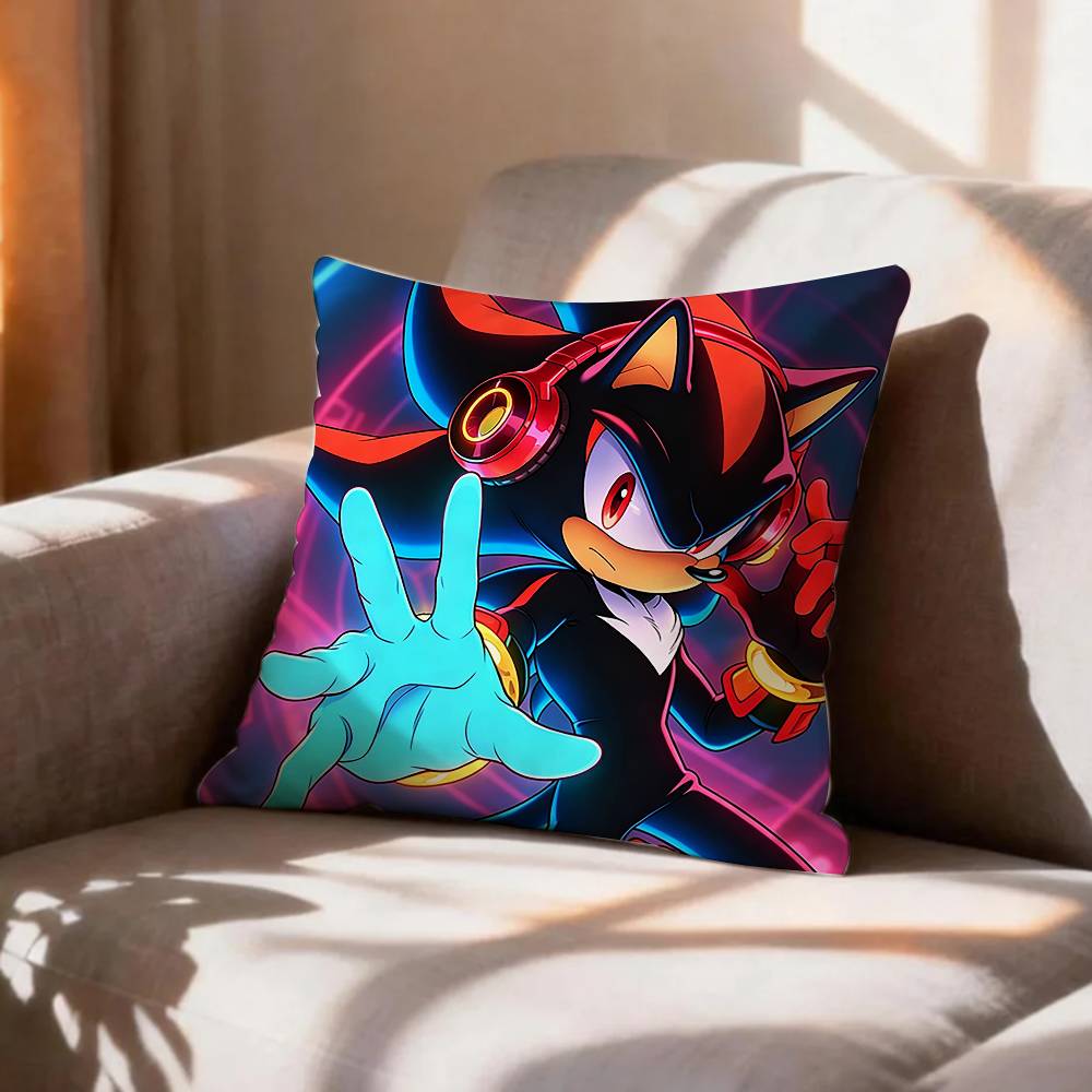 COOL SShadows SSonics Hedgehog Pillow Case Pattern Printed Pillowcase For Living Room Sofa Cushion Cover