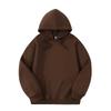 Autumn and Winter New Pure Cotton Solid Color Loose Casual Sports Jacket with Thick Fleece Hooded Sweatshirt