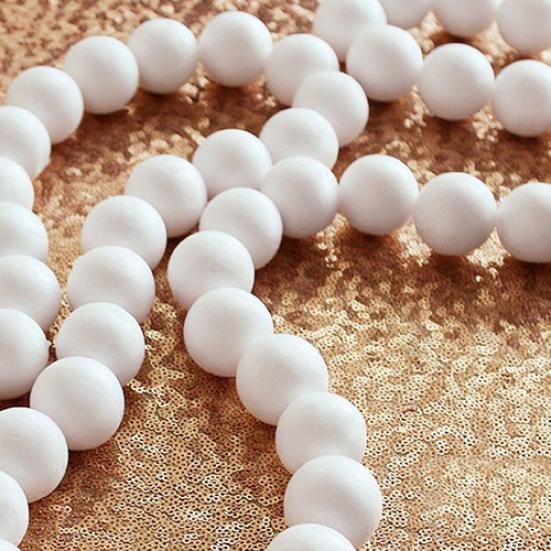 10 stk 50mm 60mm Skum Kreativ DIY Håndverk Hvit Skumkule Kuler Ornament