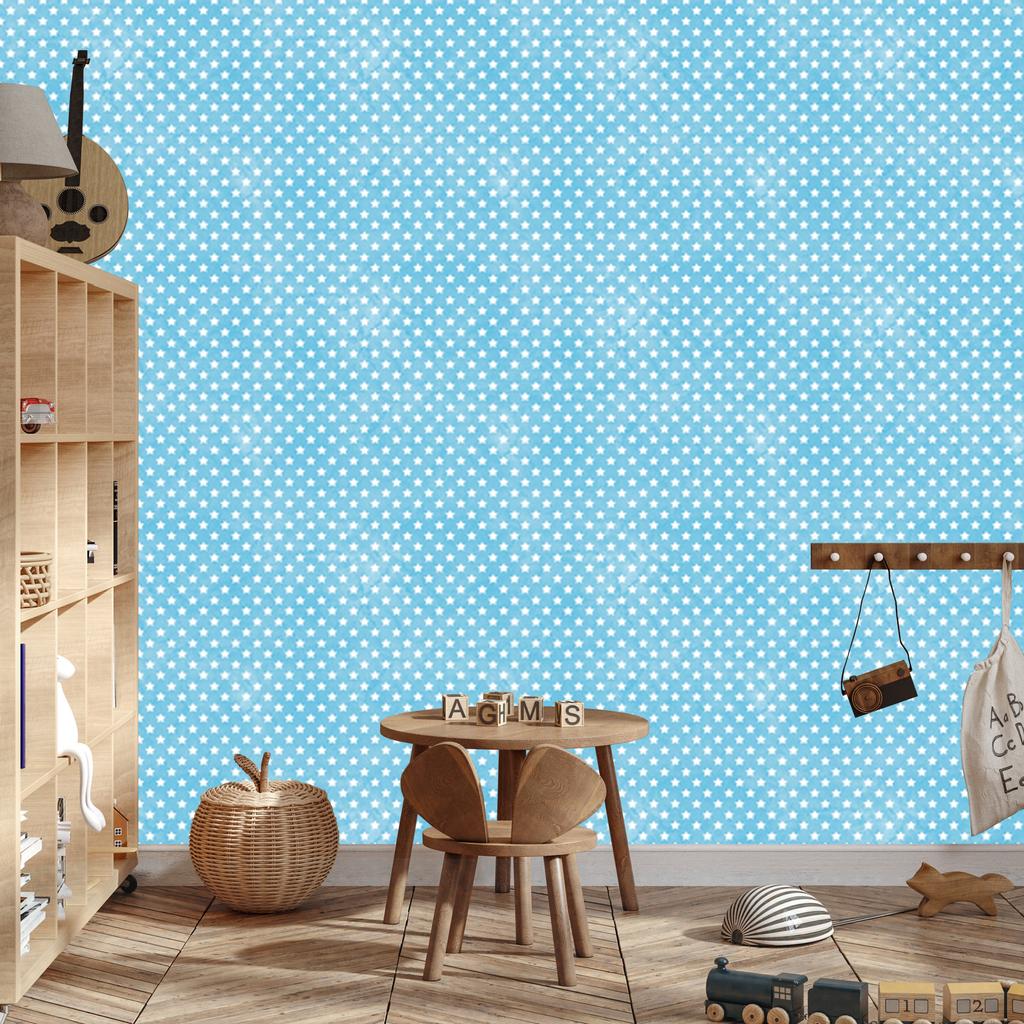 Celadon Stars Wallpaper, Celadon Background for Living Room and Bedroom 50x1000