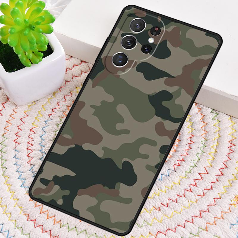 Camo Camouflage Fashion Phone Case for Samsung Galaxy note 10 pro S26 Ultra S23 S24 FE S25 S21 S22 PLUS shockproof Cove