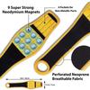 Magnetic Wristband with Strong Magnets Holds Nails 9 Magnetic Tools Magnetic Wrist Strap Adjustable Screw Suction Convenient Bag