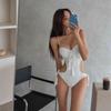 Women Sexy Bohemian One Piece Swimsuit Bikini Set High Waisted Halter Neck Monokini Push Up Summer