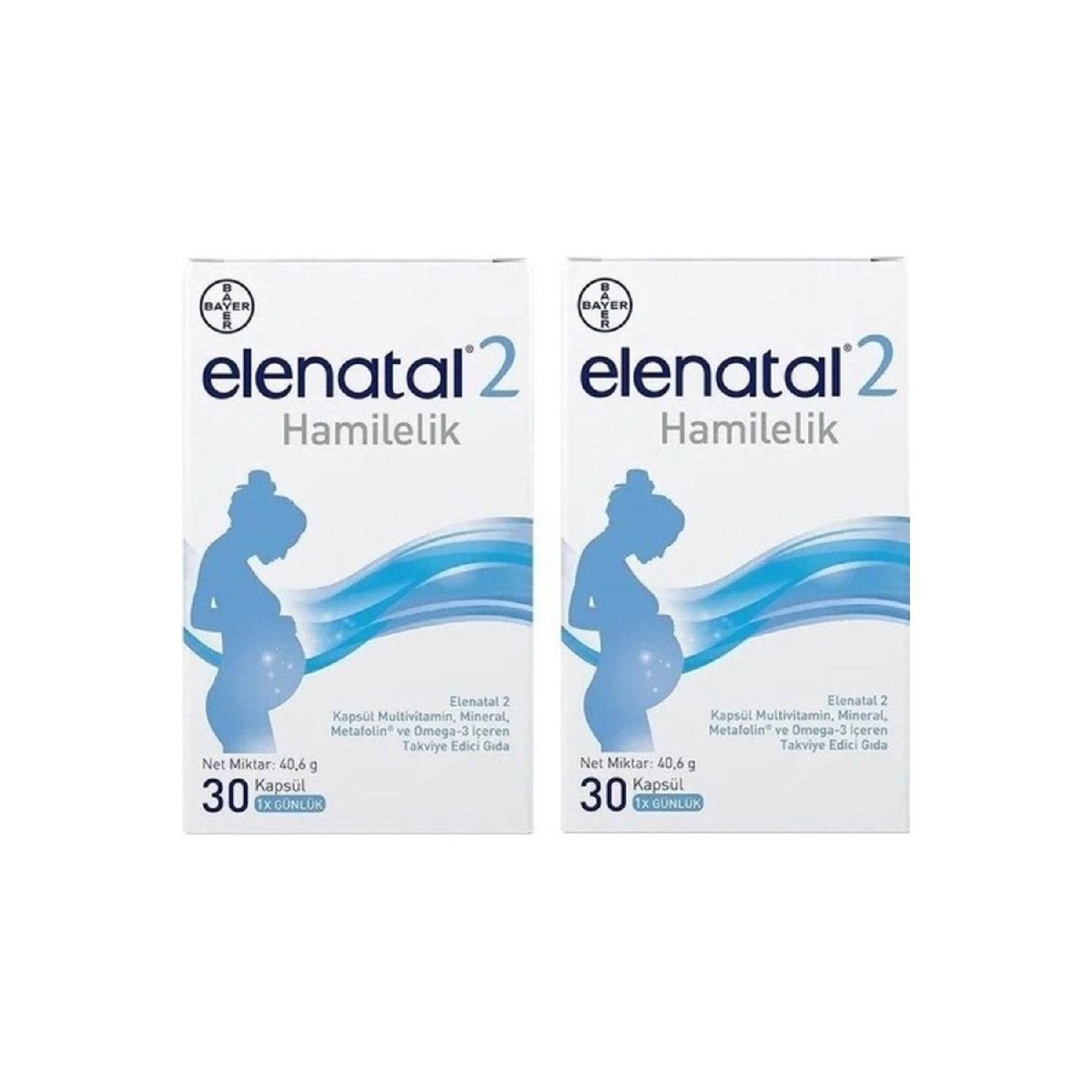 

Elenatal 2 30 Capsules 2 Boxes