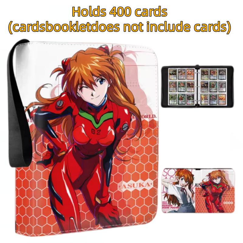 400pcs/900pcs EVA Card Neon Genesis Evangelion Card Album Book Folder Anime Collections Zipper Cards Binder Holder Toy Gift