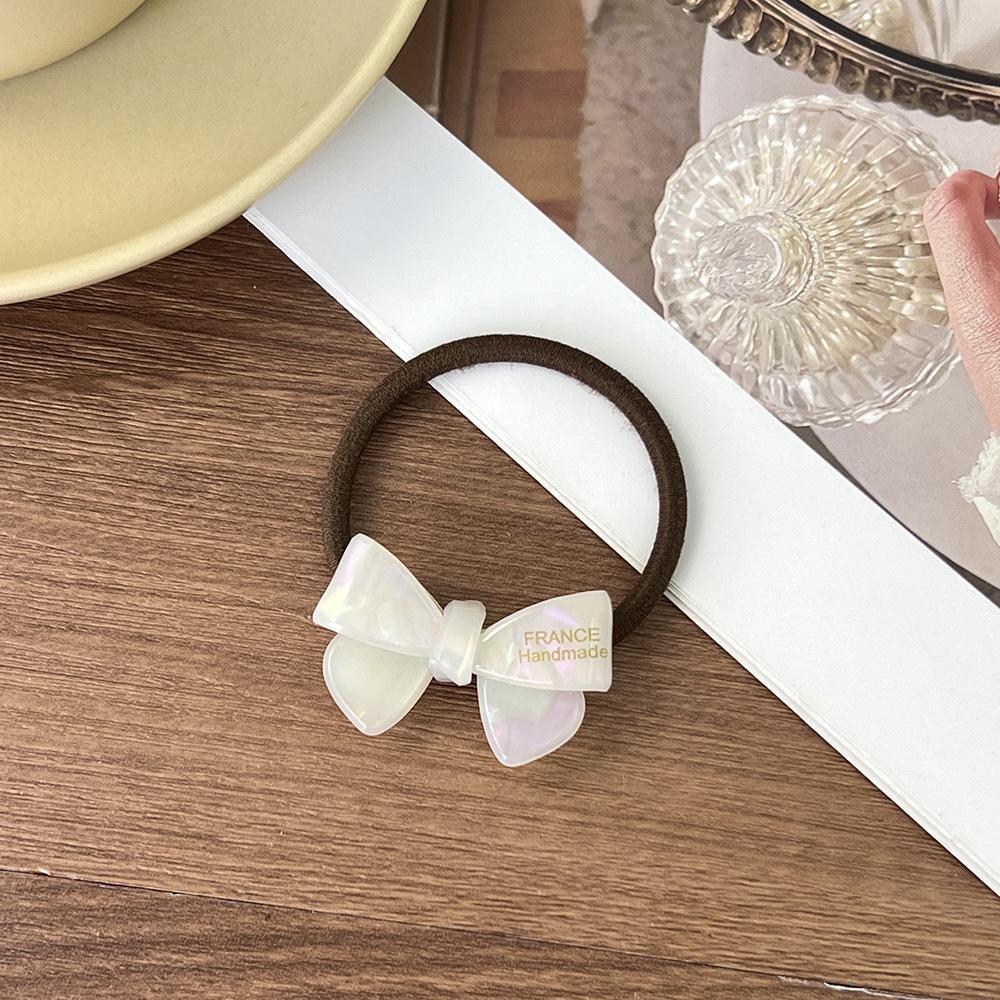 1pc Butterfly knot, hair rope, hair loop, temperament, rubber band, tied hair, high ponytail, rope, meatball headband, headwear