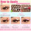 Brown DIY Lash Cluster Kit Soft Fluffy Warm-Toned False Lashes Match Light Brown Hair for Cosplay