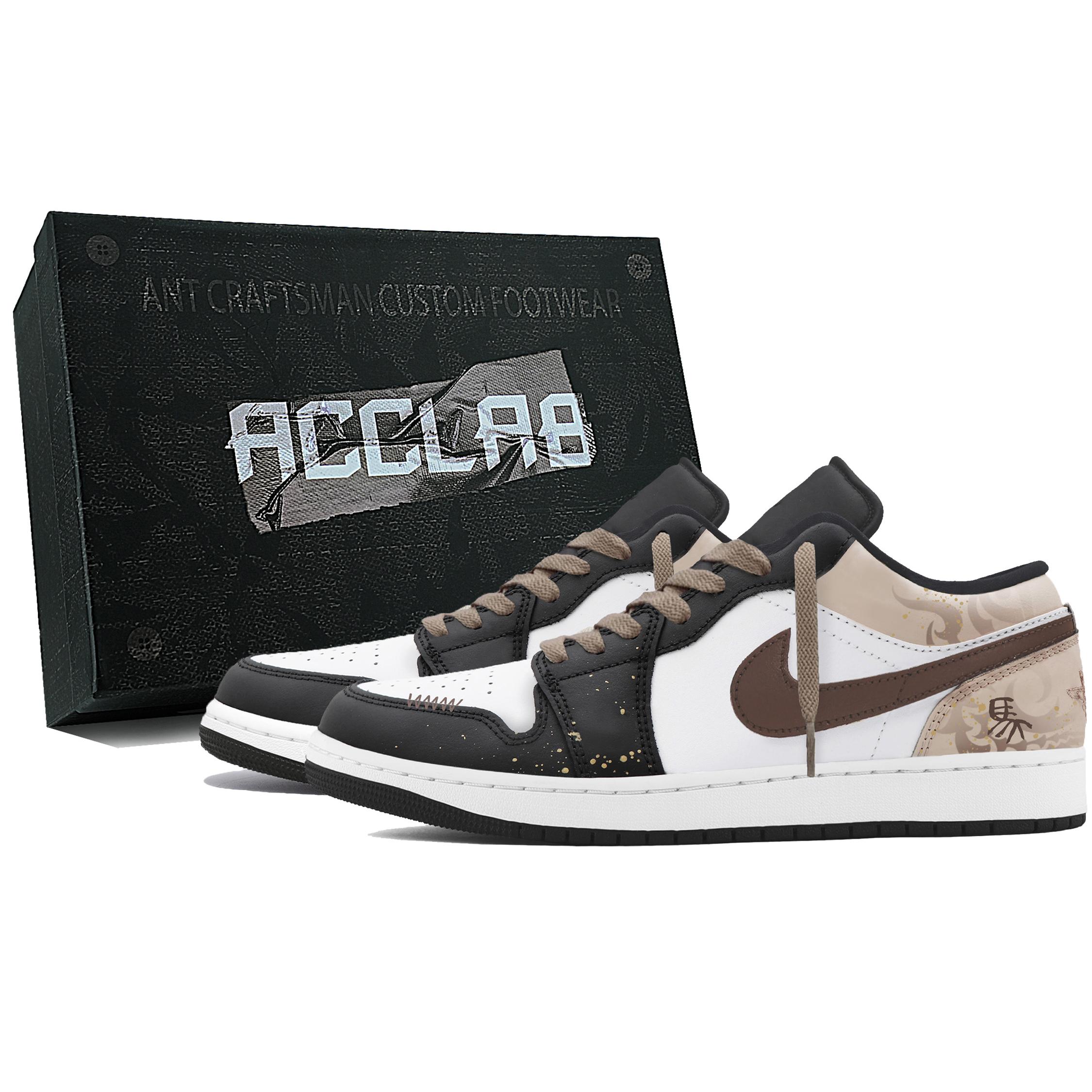 

Jordan Air Jordan 1 Height Increasing Height Increasing Low top Vintage Basketball Shoes Men s Black White Brown 553558-043(Team1920--) 42.5