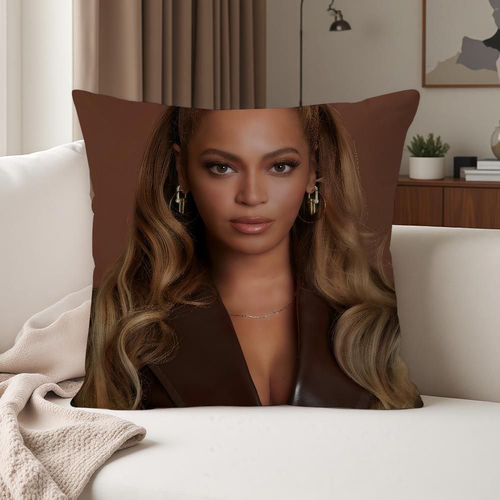

Singer BBeyonce Pillow Case Suitable For Bedrooms Living Rooms Cars Home Decoration 30cmx30cm
