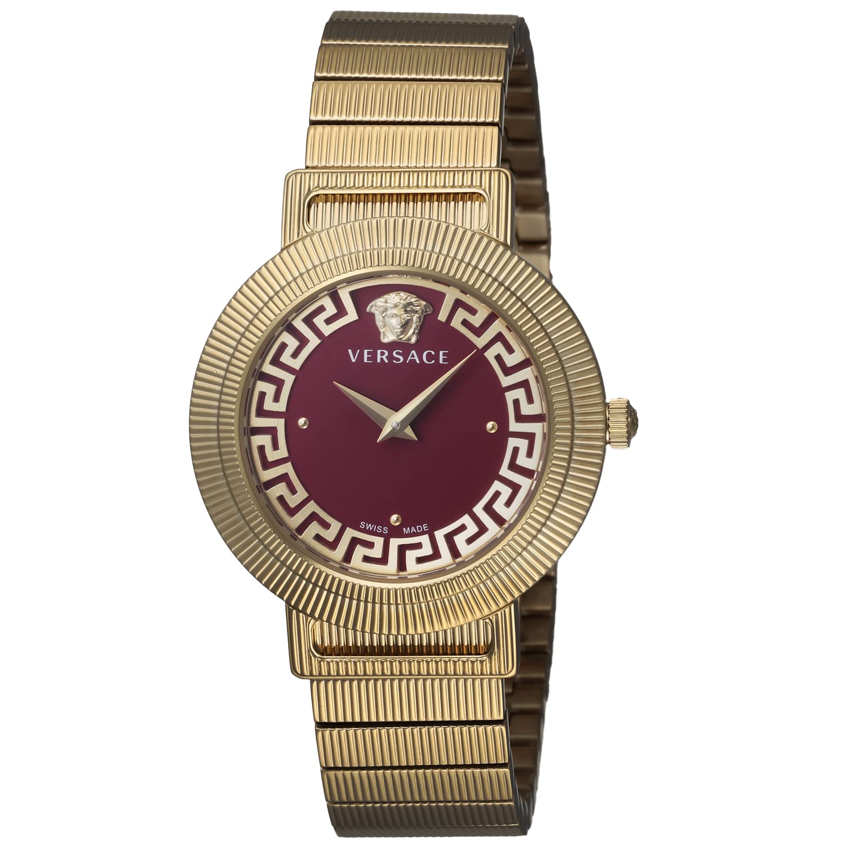 

Watch GRECA CHIC Greca Chic Red Dial Stainless Steel Sapphire Glass Quartz 35MM Swiss Watch VE3D00622 Gold [Versace] Women s [Item] червоний