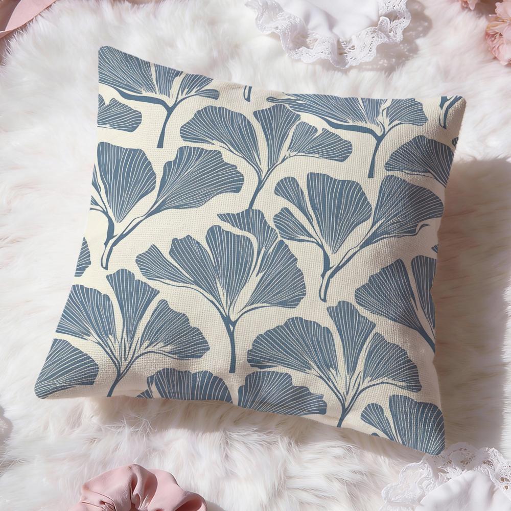 Leaf Cushion Cover Premium Comfort Reversible Pillow Cove Two In One Design for Any Room Car Interior