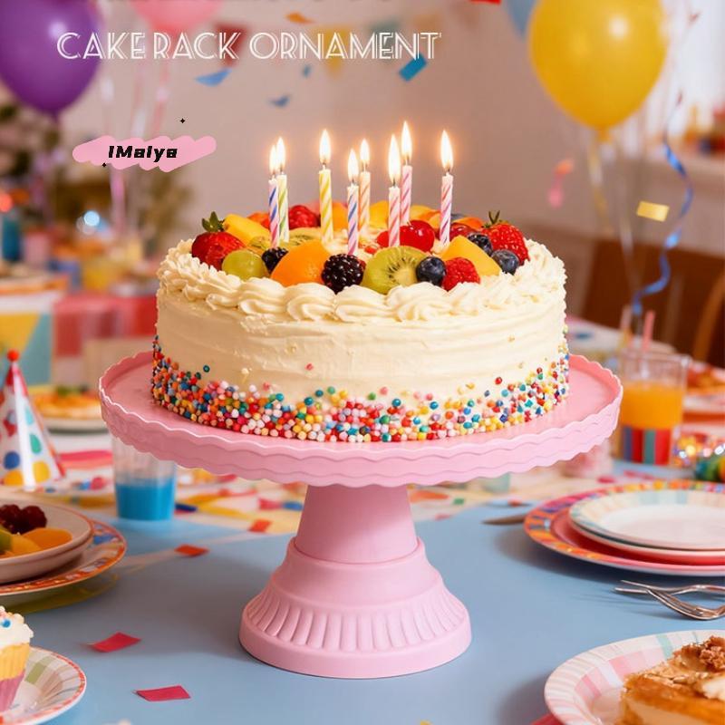1 Stück Kunststoff-Kuchenständer Ausstellungsständer für Hochzeit Geburtstag Dessert Dekoration Schreibtischschale Küchen-Esszubehör