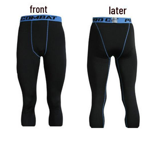 Men's Summer Tight Fitness Running and Swimming Capri Trunks