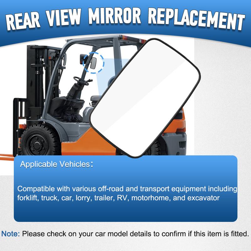 Forklift Reversing Mirror Rear View Reflector Convex Mirror for forklift trailer truck excavator with Mounting Base and Screws