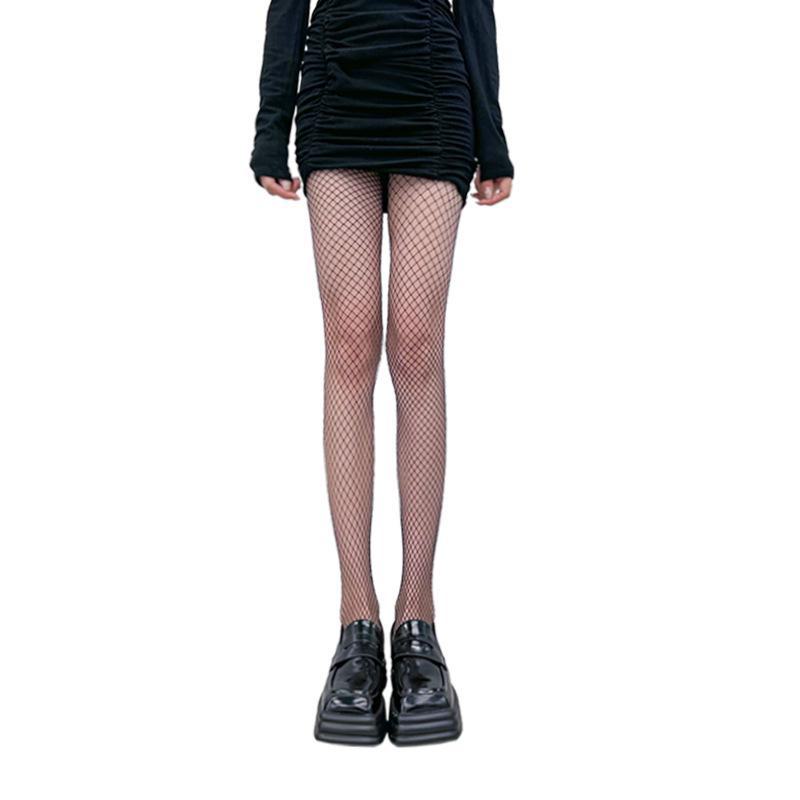 Sexy Black Fishnet Stockings: Large Mesh Pantyhose for Women