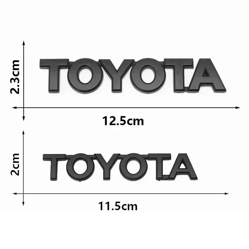3D ABS Glossy Black Silver Letters Trunk Emblem WEFDHG5 Stickers Car Accessories Modified For Toyota camry chr corolla rav4 Car Sticker