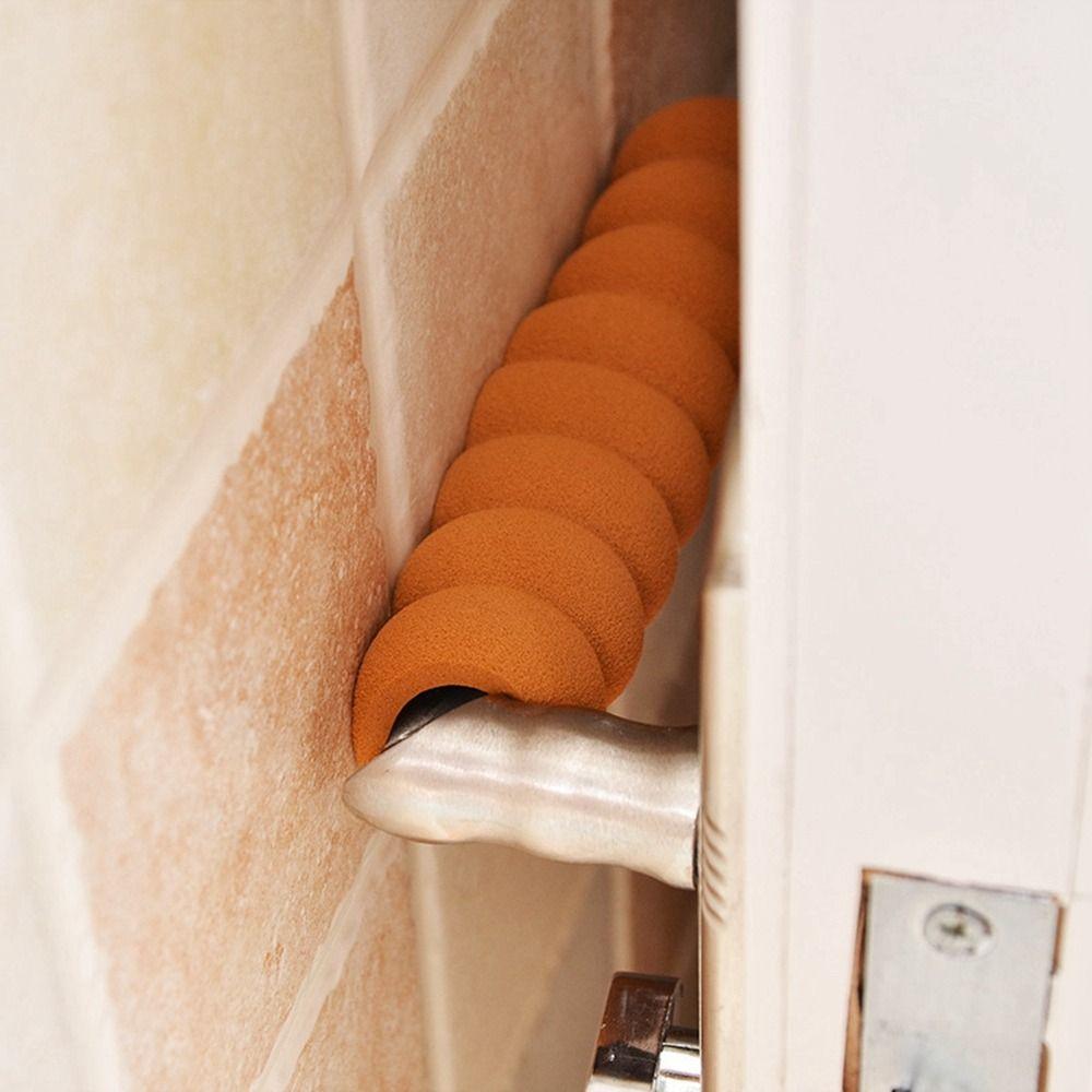 Spiral Door Knob Cover EVA Door Handle Protector Elastic Crash Pad  Bedroom