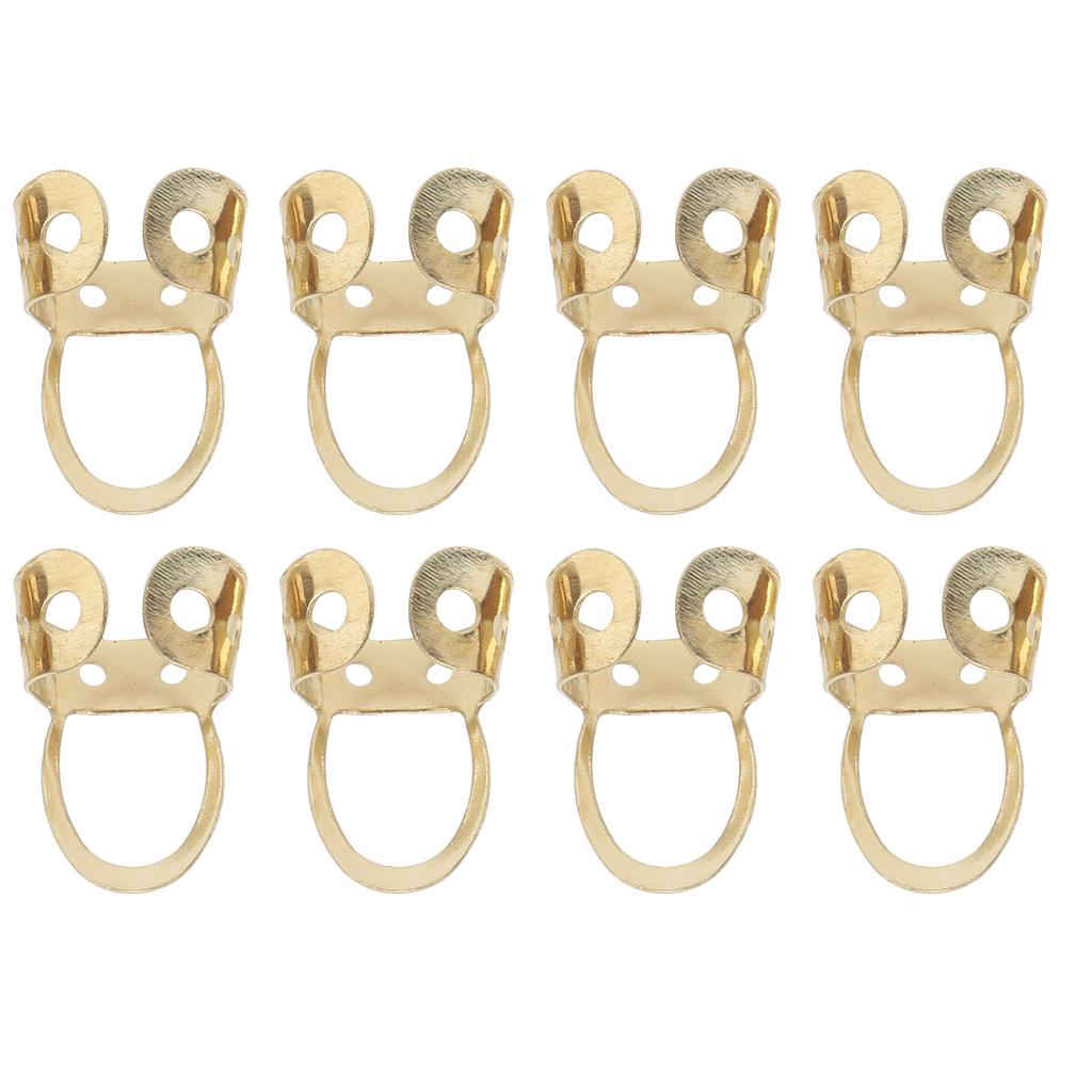 8 Stück Gitarren-Fingerpicks Verstellbar Hohl Edelstahl Musikinstrument ZubehörGold