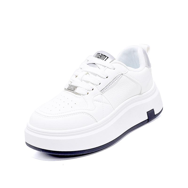 Chaussures à plateforme simples polyvalentes pour étudiants de printemps, chaussures de sport et de loisirs pour femmes, mode