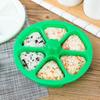 6 v 1 trojúhelníková forma na onigiri, tvarovač rýžových kuliček potravinářské kvality pro sushi, nepřilnavá DIY forma na rýži pro bento krabičku na oběd, kuchyňský nástroj vhodný do myčky nádobí