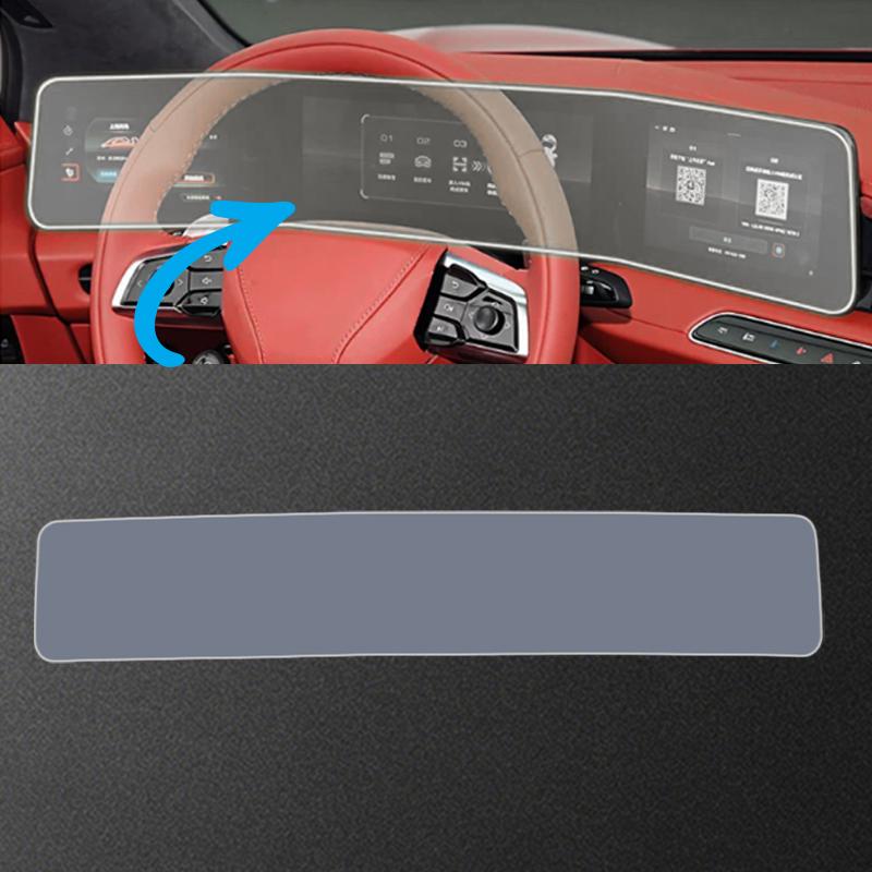 For MG Cyberster 2024-2026 Central Control Screen Steering Wheel Reading Lamp Screen Display Panel TPU Film