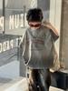 Summer 2025 Boys' Retro Spray-dyed Ripped Short Sleeve T-Shirt