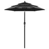 VidaXL 3-Tier Garden Parasol with Aluminum Pole, Patio Sunshade, Sun Shelter, Beach Umbrella Terrace, 313858